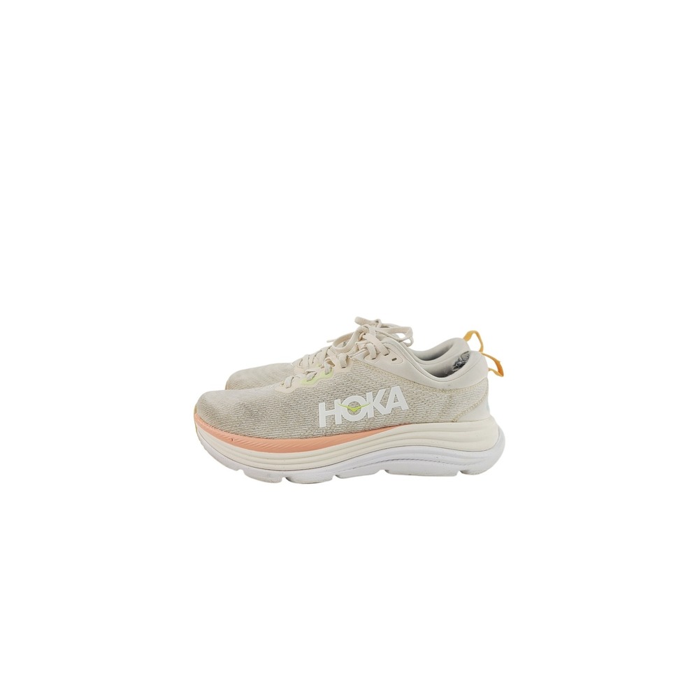 HOKA One One, Lace-Up Athletic/Performance Running Shoes, Women's Size 9.5 Beige
